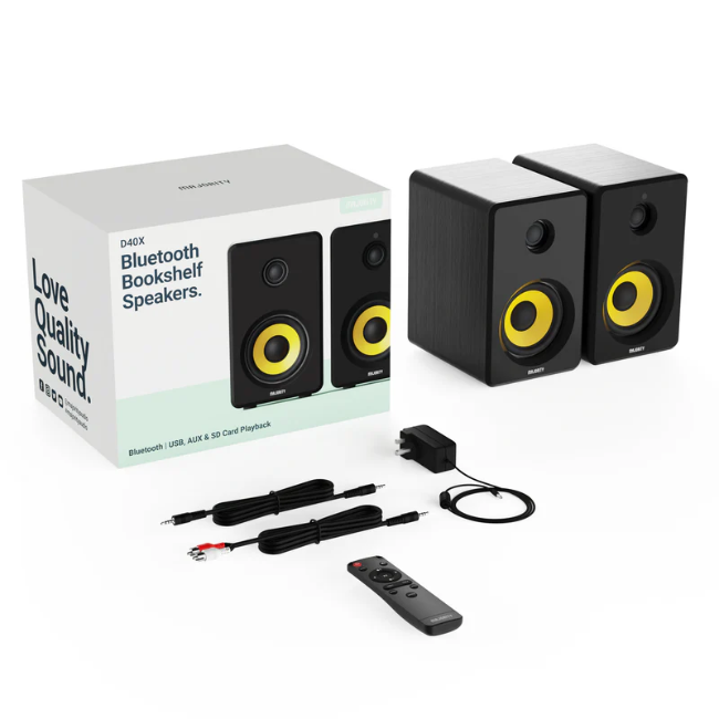 Majority Bookshelf Speakers D40x - Black | 1000002892 - Image 3