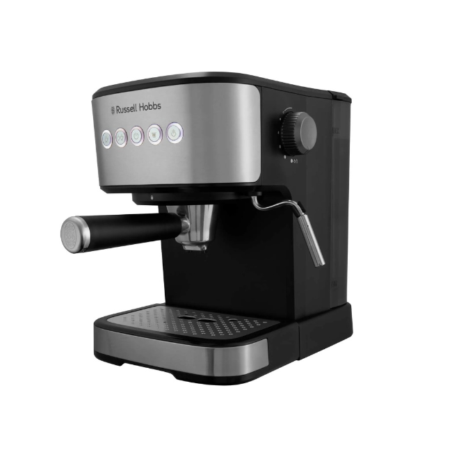 Russell Hobbs Everyday Espresso Machine | Black & Silver | 28700