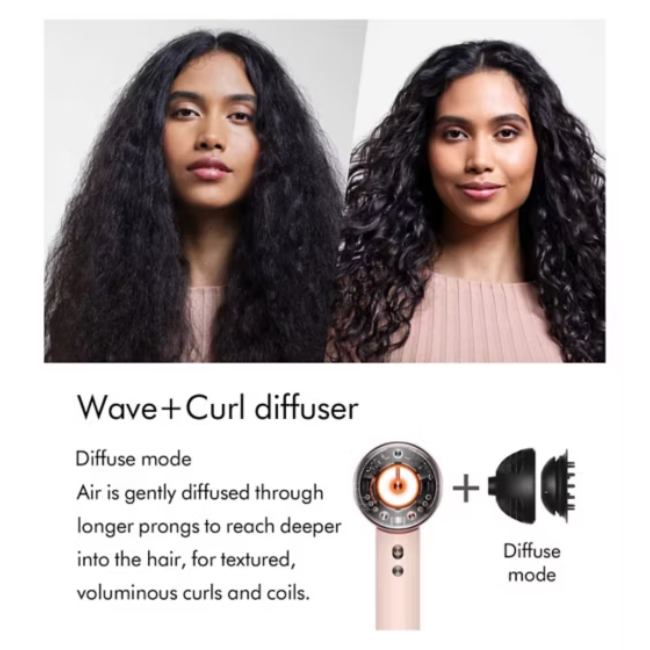 Dyson Nural Supersonic Hair Dryer Curly+Coily | Ceramic Pink/Rose Gold | 598976-01 - Image 5