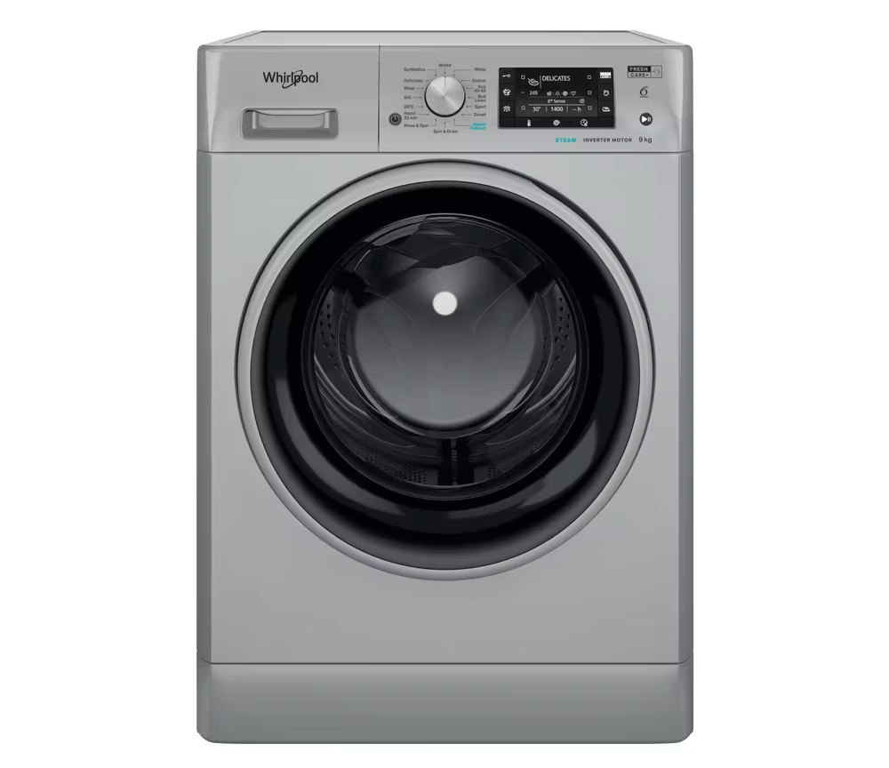 Whirlpool FreshCare+ Washing Machine - Silver | FFD9489SBSVUK
