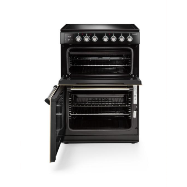 Rangemaster Classic 60 Ceramic Cooker - Cream/Chrome | CLA60ECCR-C - Image 2