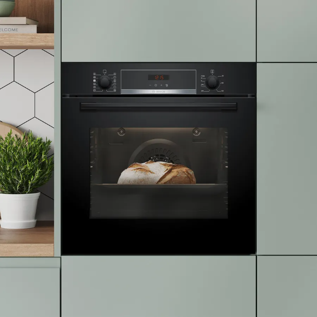 Bosch Series 4 Built-in oven With Added Steam Function - Black | HQA574BB3B - Image 5