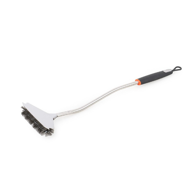 Sahara Long Handle BBQ Grill Brush & Scraper | AC-LBRUSHIR