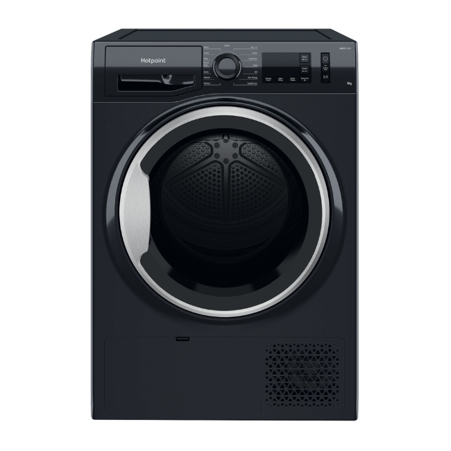 Hotpoint 9kg Heatpump Dryer - Black | NTM1192BSKUK
