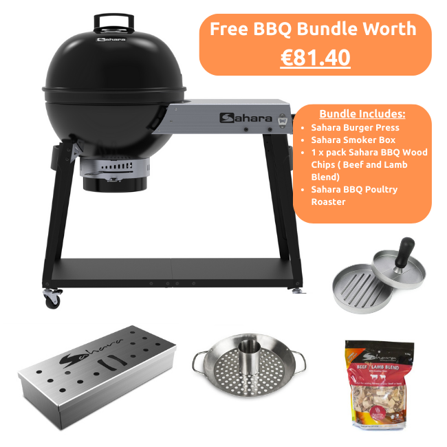 Sahara Forge Host Charcoal BBQ - Black | FORGEHTIR