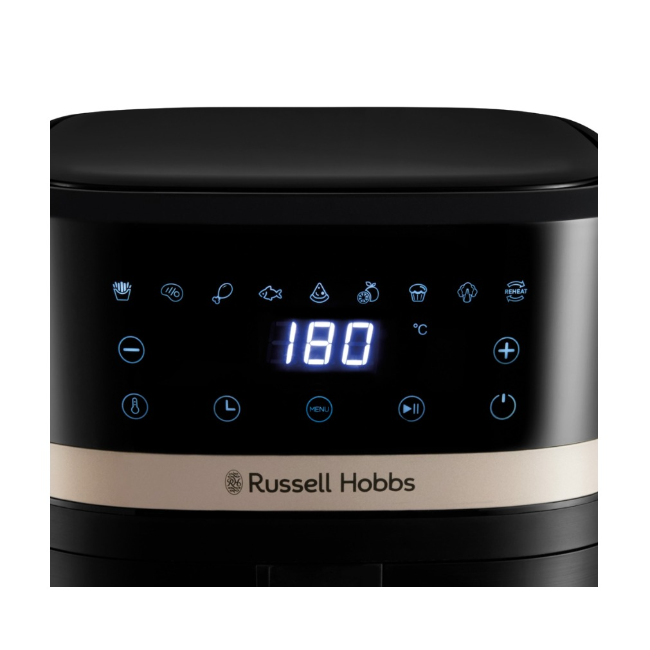 Russell Hobbs Satisfry Airfryer 4.3l | Black & Champagne | 27610 - Image 2