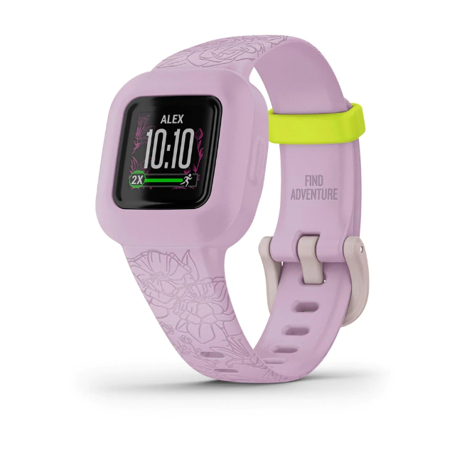 Garmin Vivofit Junior 3 - Lilac Floral - Image 1 Garmin Vivofit Junior 3 - Lilac Floral - Image 1