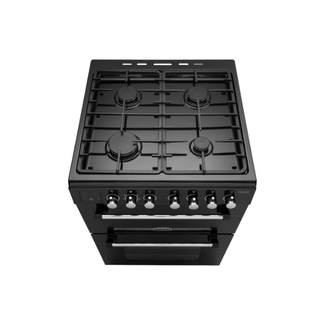Rangemaster Classic 60cm Dual Fuel Cooker Black & Chrome | CLA60DFFBL/C - Image 6