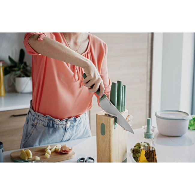 Berghoff Leo 6 Piece Knife Block Forest Green | 3950351 - Image 6