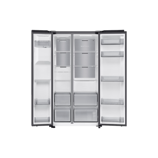Samsung 640L Bespoke AI Series 6 Side-by-Side Fridge Freezer with SpaceMax™ - Silver | RS70F64KETEU - Image 2