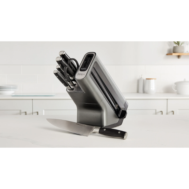 Ninja StaySharp Knife Block with Integrated Sharpener 6-Piece Set - Grey | K32006UK - Image 5