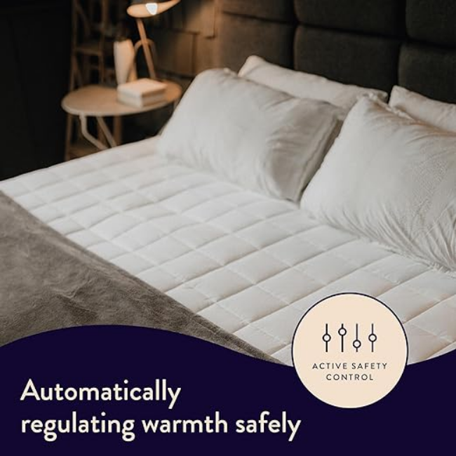 Dreamland Organic Cotton Electric Blanket King Size with Dual