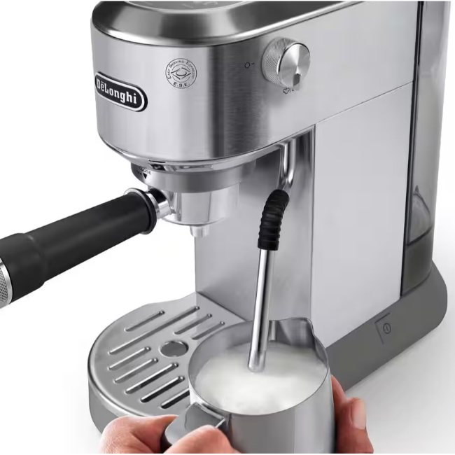Delonghi Dedica Duo Espresso Coffee Machine with Cold Brew Option | Stainless Steel | EC890.M - Image 2