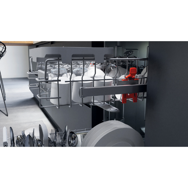 Hotpoint Slim Built-in Dishwasher - Black | HI9C3M19CSUK - Image 7 Hotpoint Slim Built-in Dishwasher - Black | HI9C3M19CSUK - Image 7