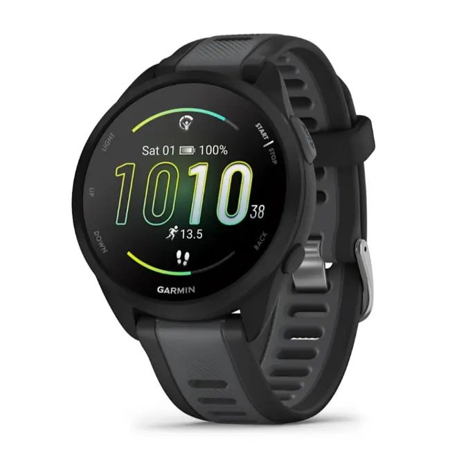 Garmin Forerunner 165 | 43mm | Black and Slate Grey | 010-02863-20
