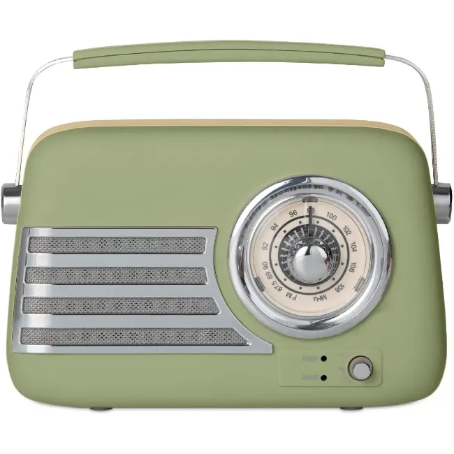 iTek Portable Bluetooth Retro FM Radio | Sage Green | I60028SAG