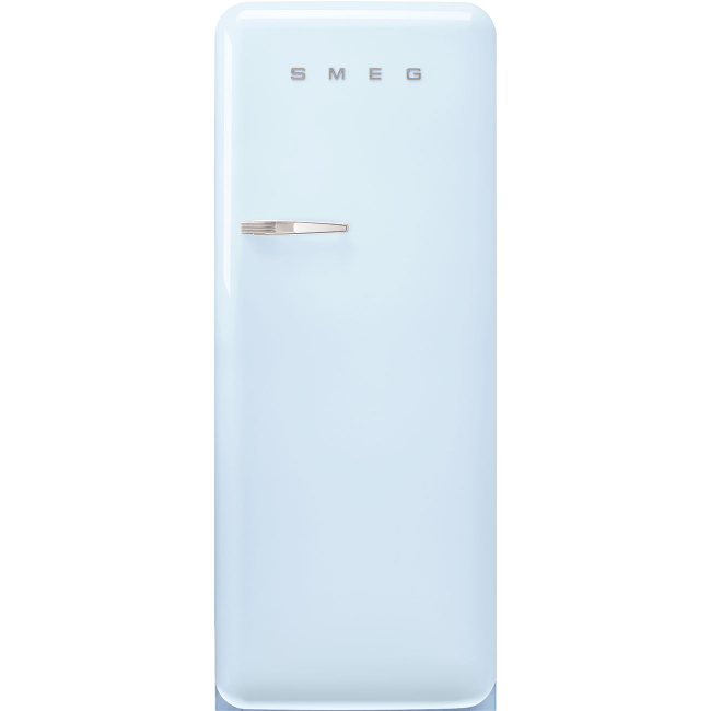 Smeg 50's Style Free Standing Fridge | With Ice Box | Right Hand Hinge | Pastel Blue | FAB28RPB6UK - Image 1