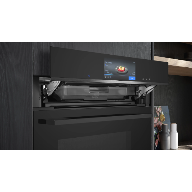 Siemens IQ700 Built-in Single Oven with Steam Function - Black | HS738G3B2 - Image 3