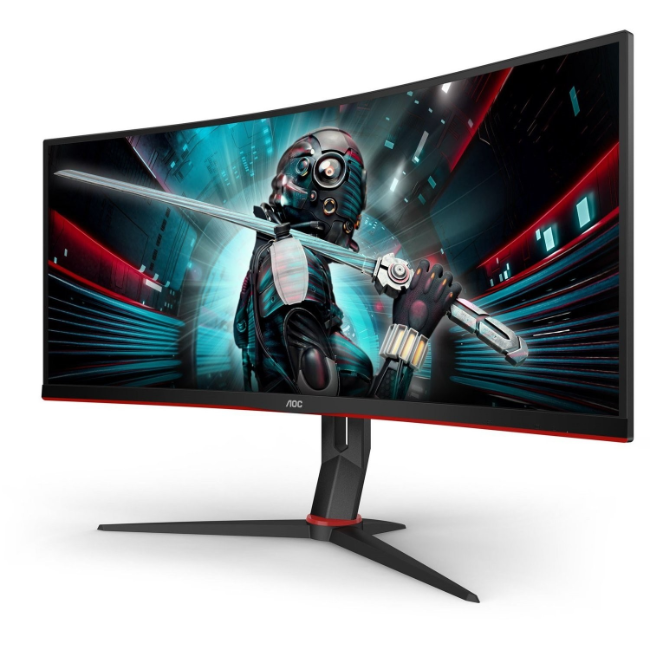 AOC 34" WQHD Curved Gaming Monitor | CU34G2X/BK - Image 3