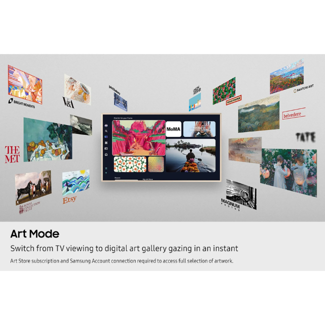 Samsung 43" The Frame 4k Ai QLED Smart TV - Black | QE43LS03FAUXXU - Image 4