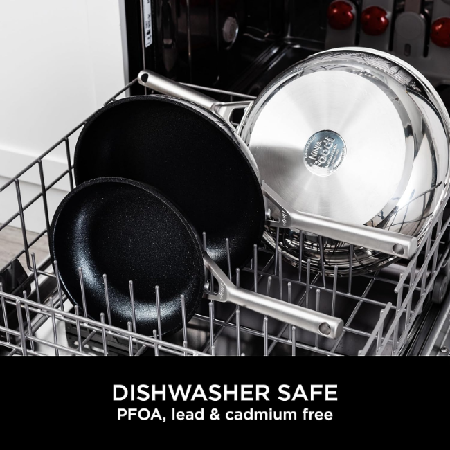 Ninja ZEROSTICK 30cm Frying Pan | Stainless Steel | C60030UK - Image 5