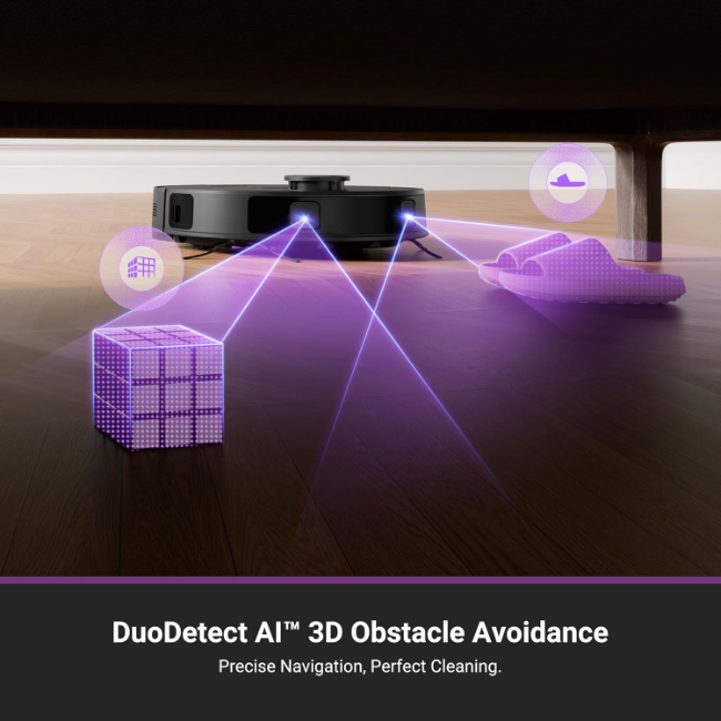 Eureka E20 Plus Robot Vac with Bagless Docking Station - Black & Purple | SNERE20PLUSBK - Image 7