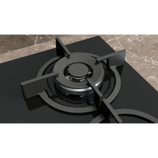 Siemens IQ500 4 Burner Gas Hob with Tempered Glass - Black | EP6A6HI10 - Image 3