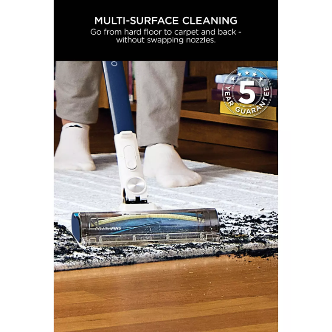 Shark PowerPro Cordless Stick Vacuum, with Anti Hair Wrap & Floor Detect - Navy Metallic | IZ380UK - Image 6