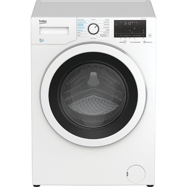 Beko 7kg/4kg 1400 Spin Washer Dryer in White | WDER7440421W Beko 7kg/4kg 1400 Spin Washer Dryer in White | WDER7440421W