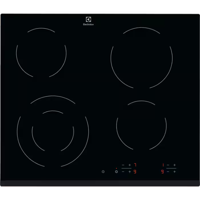 Electrolux Electric Ceramic Hob 60cm - Black | EHF6241FOK - Image 1