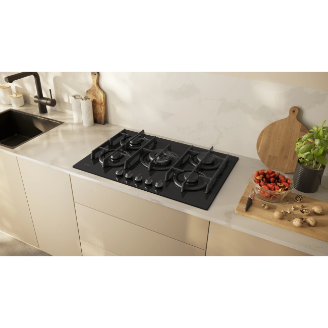 Neff N70 Gas Hob 75 cm - Black | T27PIQ4S0 - Image 5