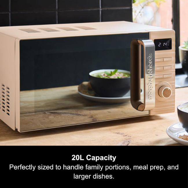 Morphy Richards Clay 20l Digital Microwave | Brown | 512000 - Image 2