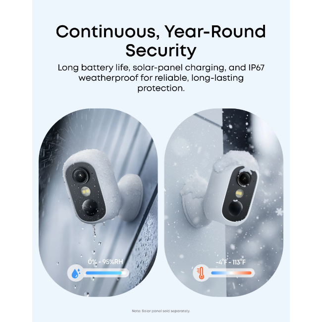 Eufy Outdoor Security Camera C35 2-Cam Kit With Homebase Mini | E811042A - Image 5