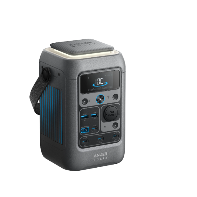Anker Solix C300 DC Portable Power Station - Black and Grey | A1728011 Anker Solix C300 DC Portable Power Station - Black and Grey | A1728011