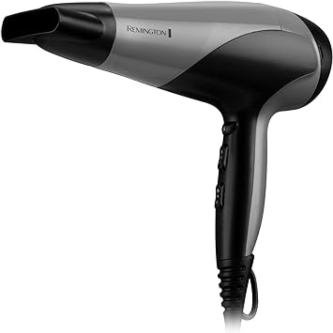 Remington Ionic Hairdryer 2200w - Grey & Black | D3190S Remington Ionic Hairdryer 2200w - Grey & Black | D3190S