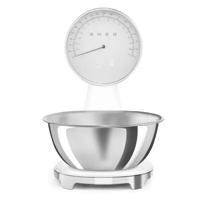 Smeg 50's Style Kitchen Scales | White | KSF01WHWW Smeg 50's Style Kitchen Scales | White | KSF01WHWW