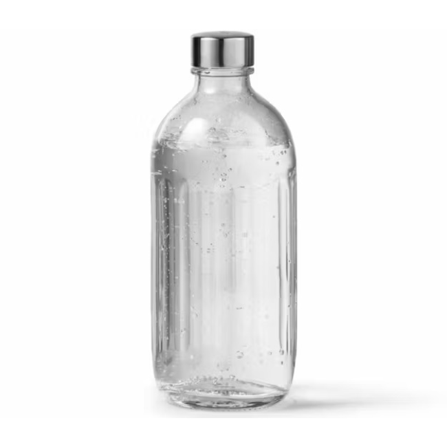 Aarke Glass Bottle for Carbonator Pro | Stainless Steel Cap | A1074 Aarke Glass Bottle for Carbonator Pro | Stainless Steel Cap | A1074