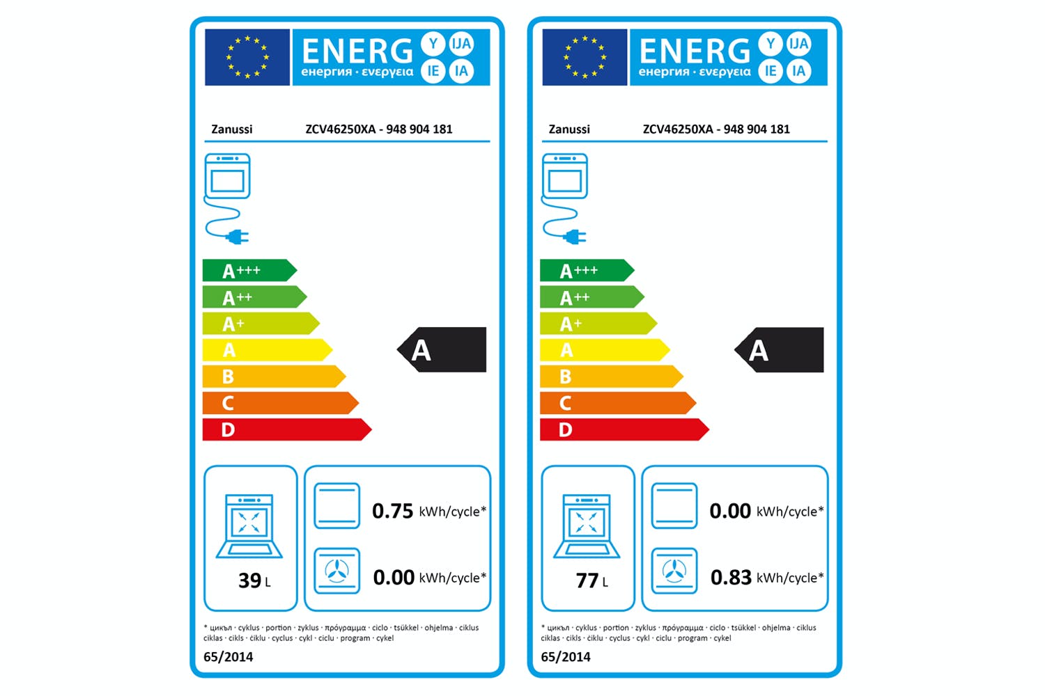 Zanussi 55cm Freestanding Electric Cooker Stainless Steel ZCV46250XA - Image 3