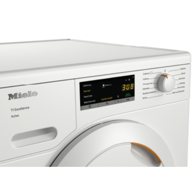 Miele T1 7KG Heat Pump Tumble Dryer - White | TEA225WP - Image 2 Miele T1 7KG Heat Pump Tumble Dryer - White | TEA225WP - Image 2