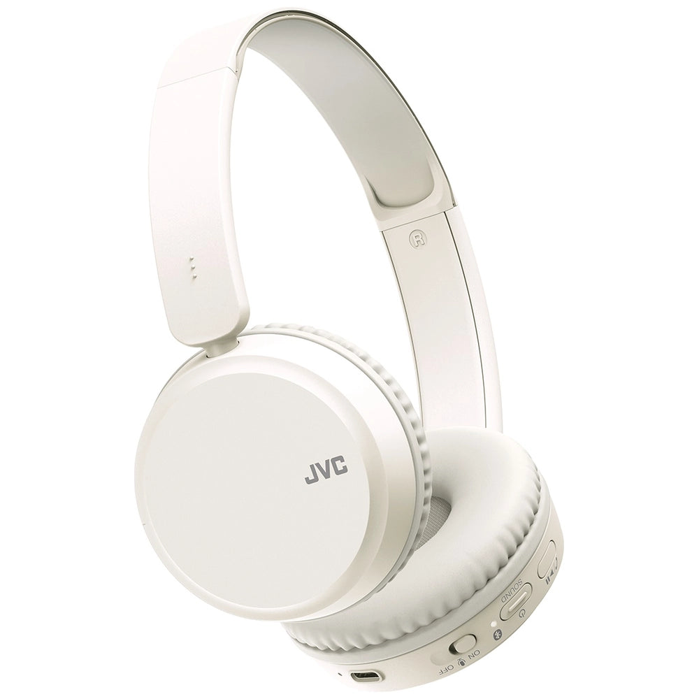 JVC Deep Bass On-Ear Wireless Headphones - White | HAS36WW JVC Deep Bass On-Ear Wireless Headphones - White | HAS36WW