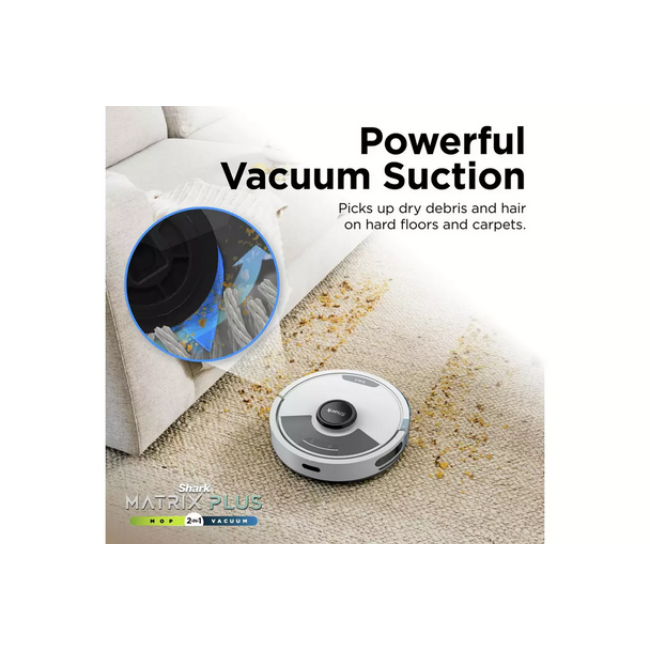 Shark Matrix Plus 2-In-1 Robot Vacuum & Mop | White | RV2620WDUKWH - Image 3