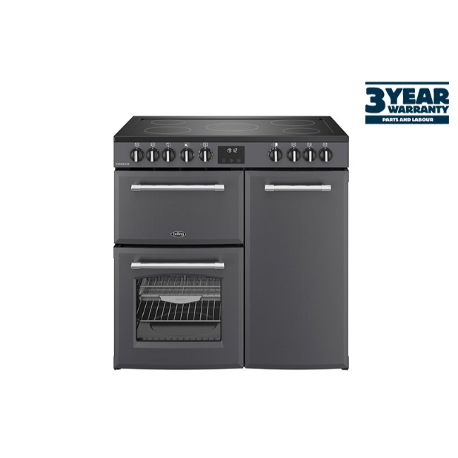 Belling Farmhouse 90cm Ceramic Range Cooker - Anthracite | FH90EANT Belling Farmhouse 90cm Ceramic Range Cooker - Anthracite | FH90EANT