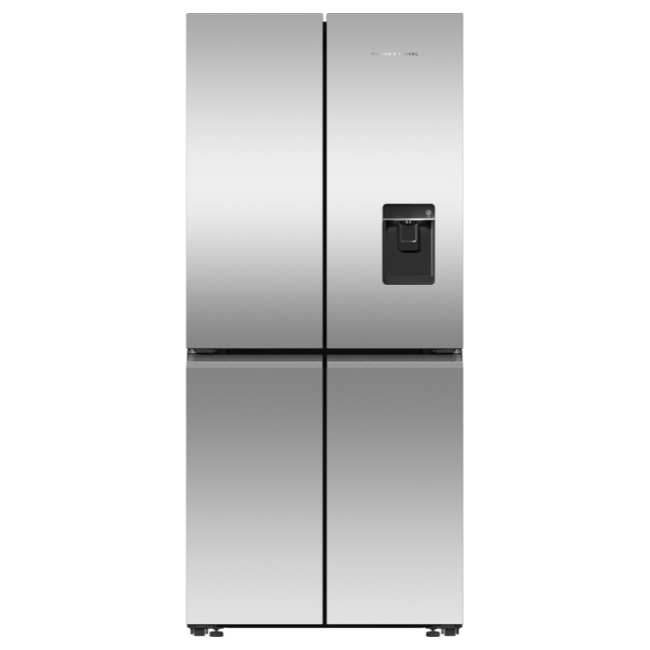 Fisher Paykel 498lt Series 7 Quad Door Fridge Freezer - Silver | RF500QNUX1