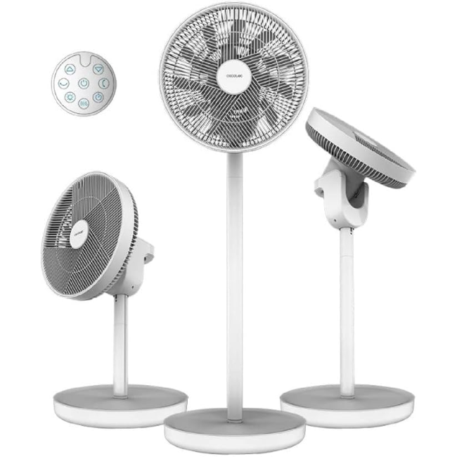 Cecotec EnergySilence 2600 Sunflower Portable 3-in-1 Battery Fan - White | 0824433