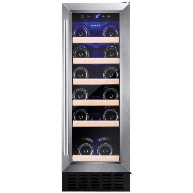 Amica 30cm Undercounter Freestanding Wine Cooler in Stainless Steel | AWC300SS - Image 3