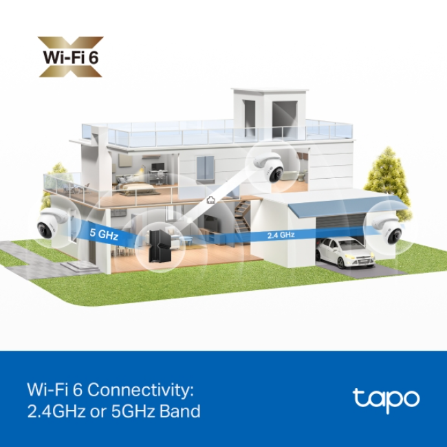 TP Link Tapo Home Security Camera|4k Pan /Tilt - White | TAPO-C560WS - Image 9