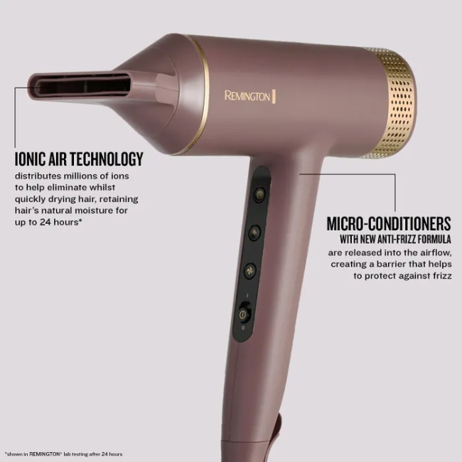 Remington AIRvive Hair Dryer | Mauve & Gold | EC8930U51 - Image 4