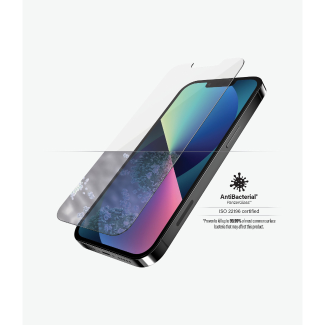 PanzerGlass iPhone 13 & 13 Pro Antibaterial Screen Protector | 2742 - Image 2 PanzerGlass iPhone 13 & 13 Pro Antibaterial Screen Protector | 2742 - Image 2