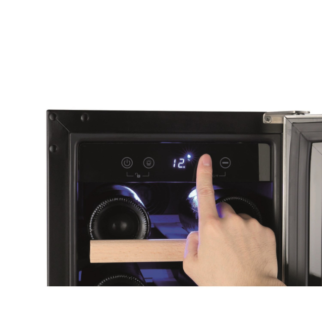 Amica 30cm Undercounter Freestanding Wine Cooler in Stainless Steel | AWC300SS - Image 2