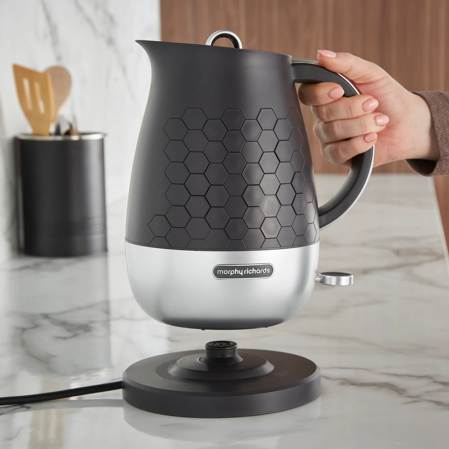 Morphy Richards Cassini 1.7L Jug Kettle | Black Moonless Night | 103020 - Image 4
